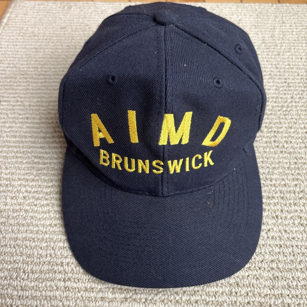 AIMD Brunswick Naval Air Station Maine Snapback Adjustable Baseball Hat Cap